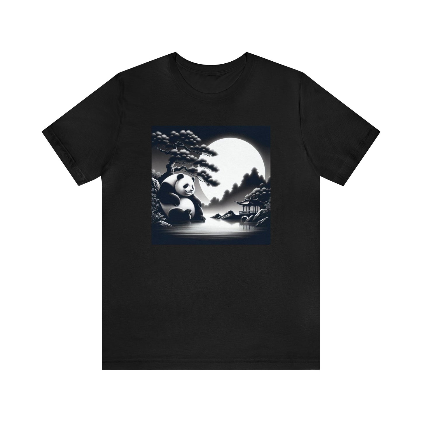 "Panda's Moonlit Majesty"-  Tshirt