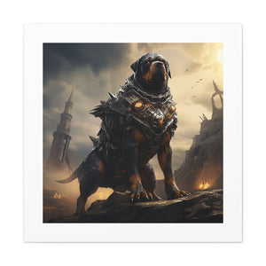 Armored Rottweiler War Print