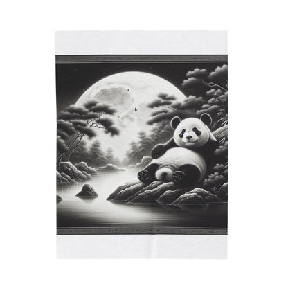 "Panda Moonlight" -Blanket