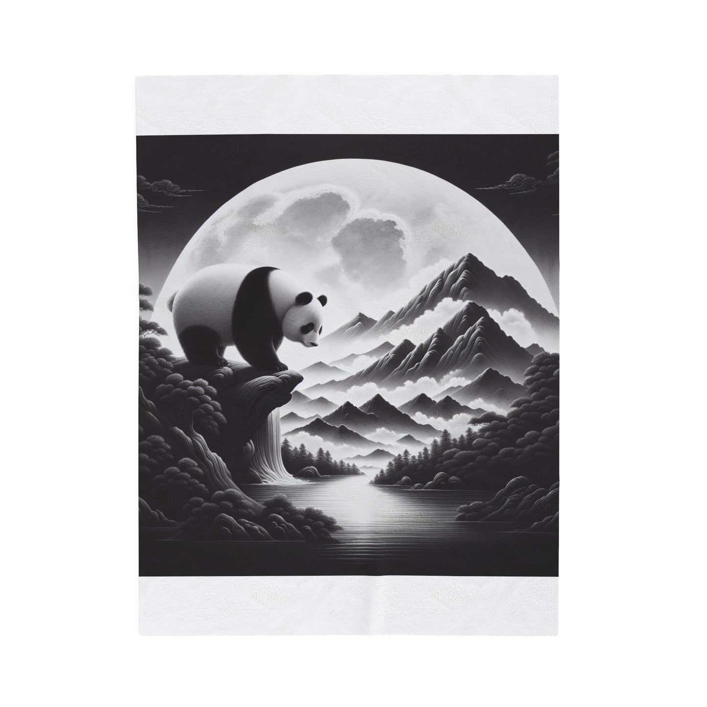 "Panda Moonlight" -Blanket