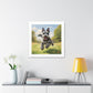 Joyful Schnauzer Canvas Print