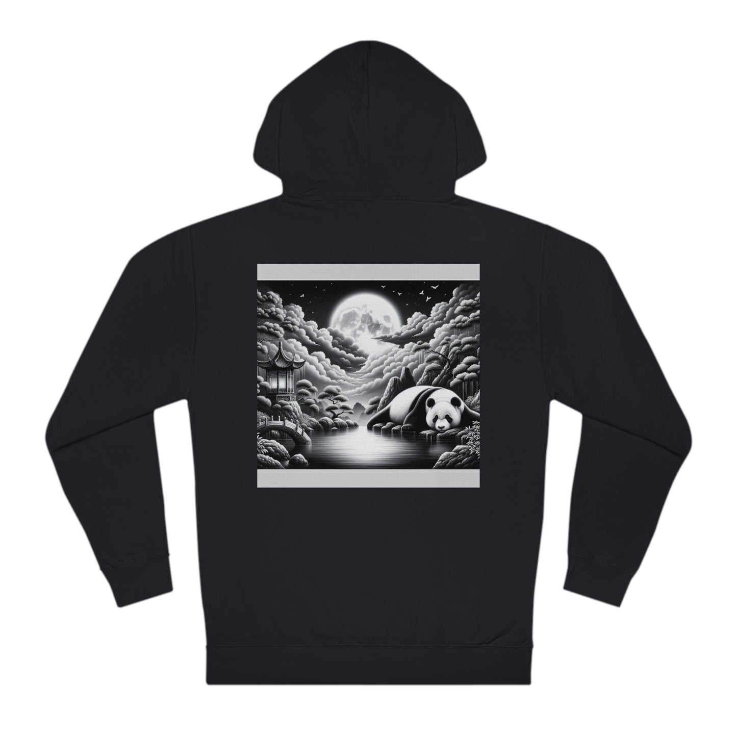 "Moonlit Majesty: Panda's Grace"-  Hoodie