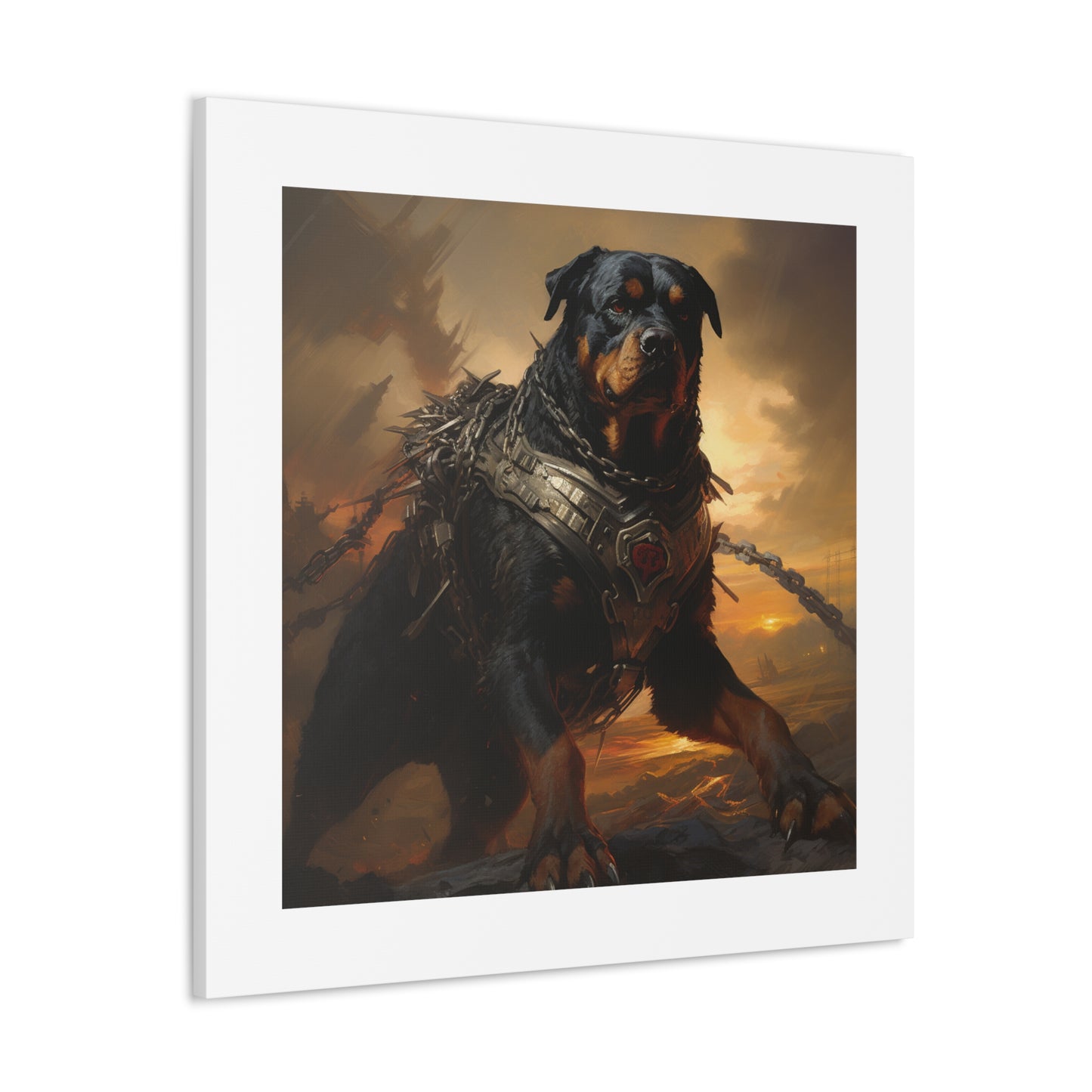 Fearsome War Dog Canvas