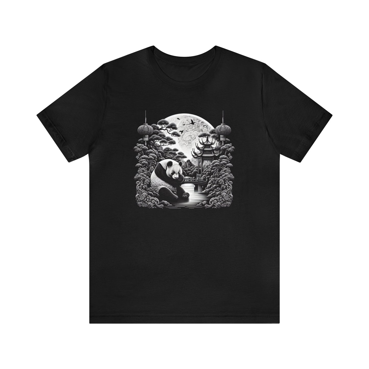 "Moonlit Majesty: Panda's Grace"-  Tshirt