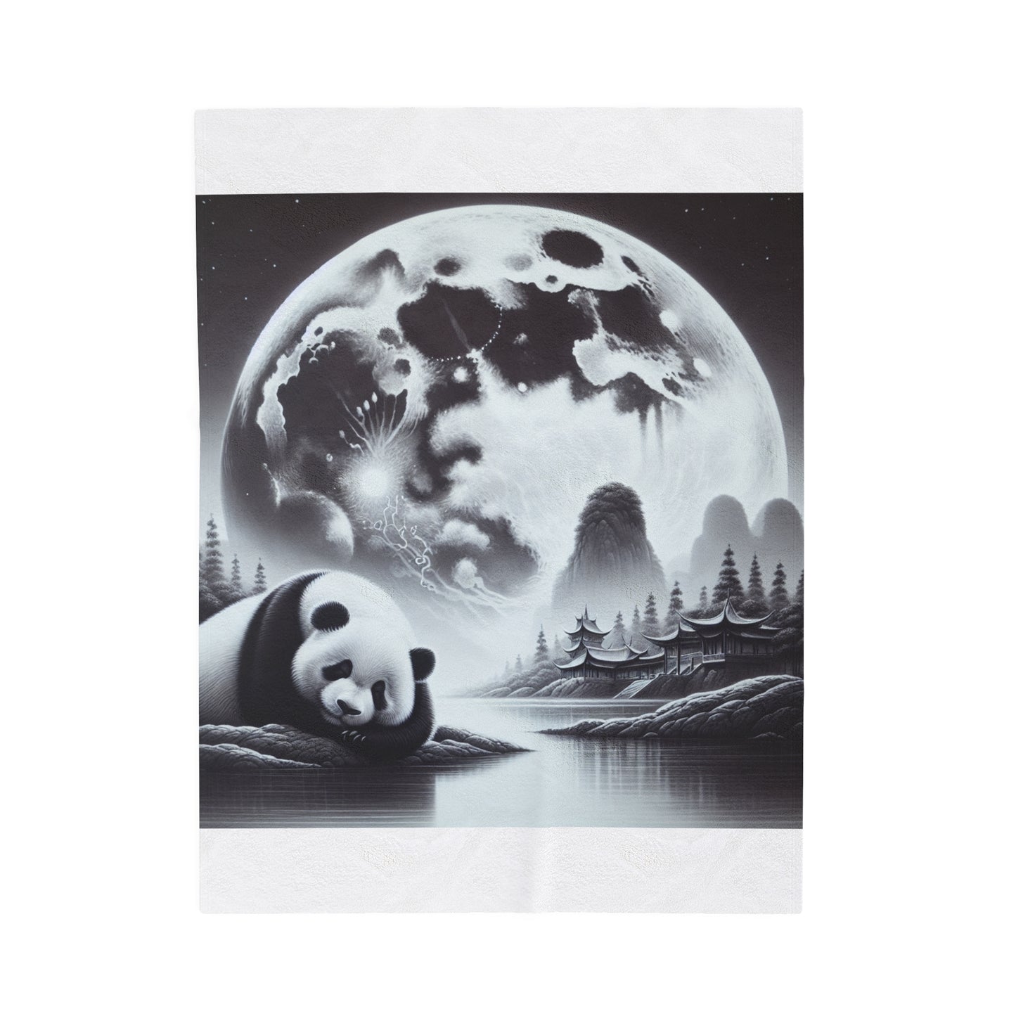 Panda's Moon -Blanket