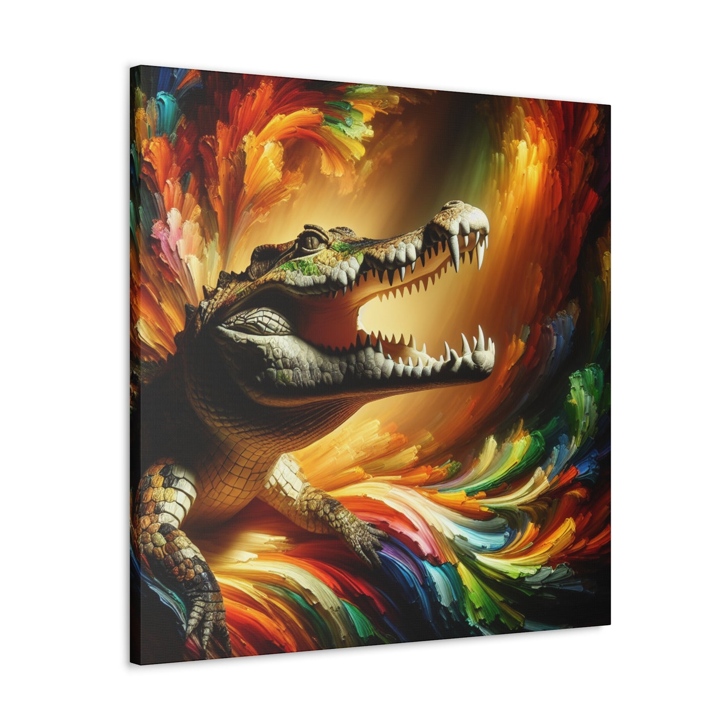 "Croc's Chroma"- Canvas