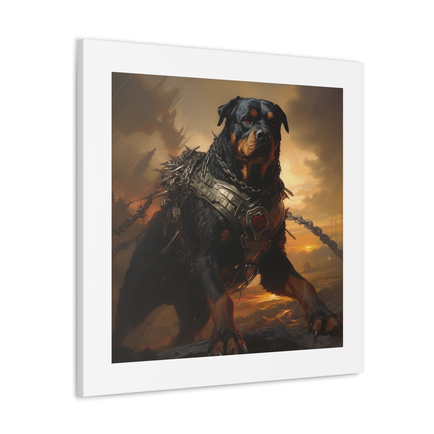 Fearsome War Dog Canvas