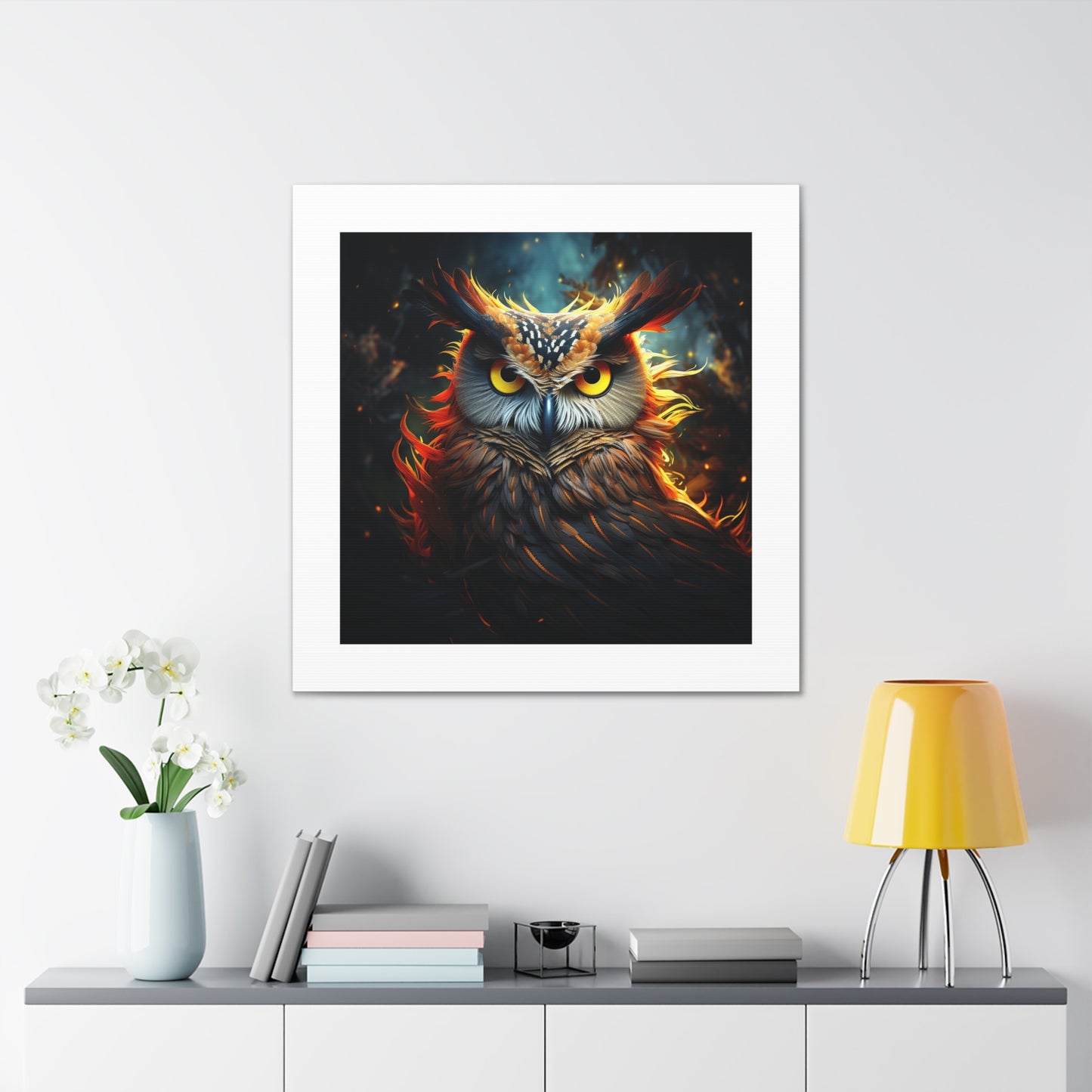 "Owl Masterpiece 4K Canvas"