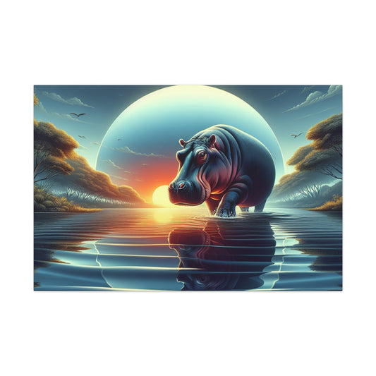 "Hippo Twilight Majesty"