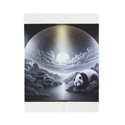 "Panda Moonlit Majesty" -Blanket