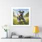 Joyful Schnauzer Pasture Canvas