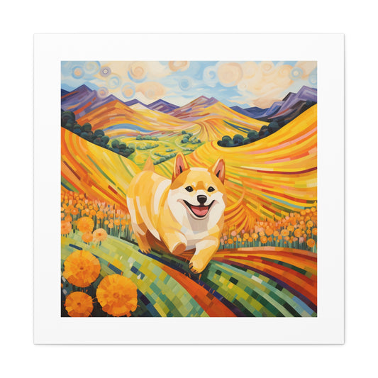 Funny Shiba Expressionism.