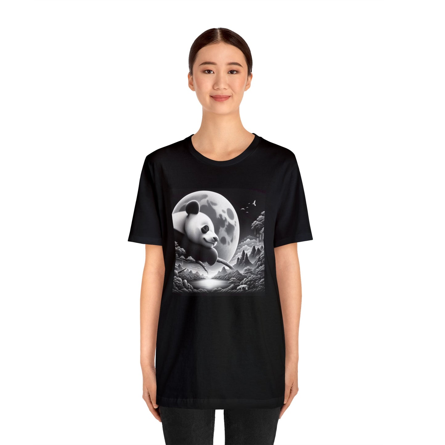 "Panda's Moonlight Serenade"-  Tshirt