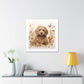 "Playful Labradoodle Canvas"