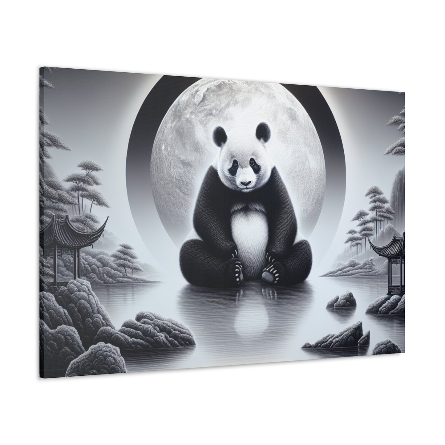 "Panda Moonlight"- Canvas