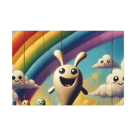 Rainbow Moxi- Canvas