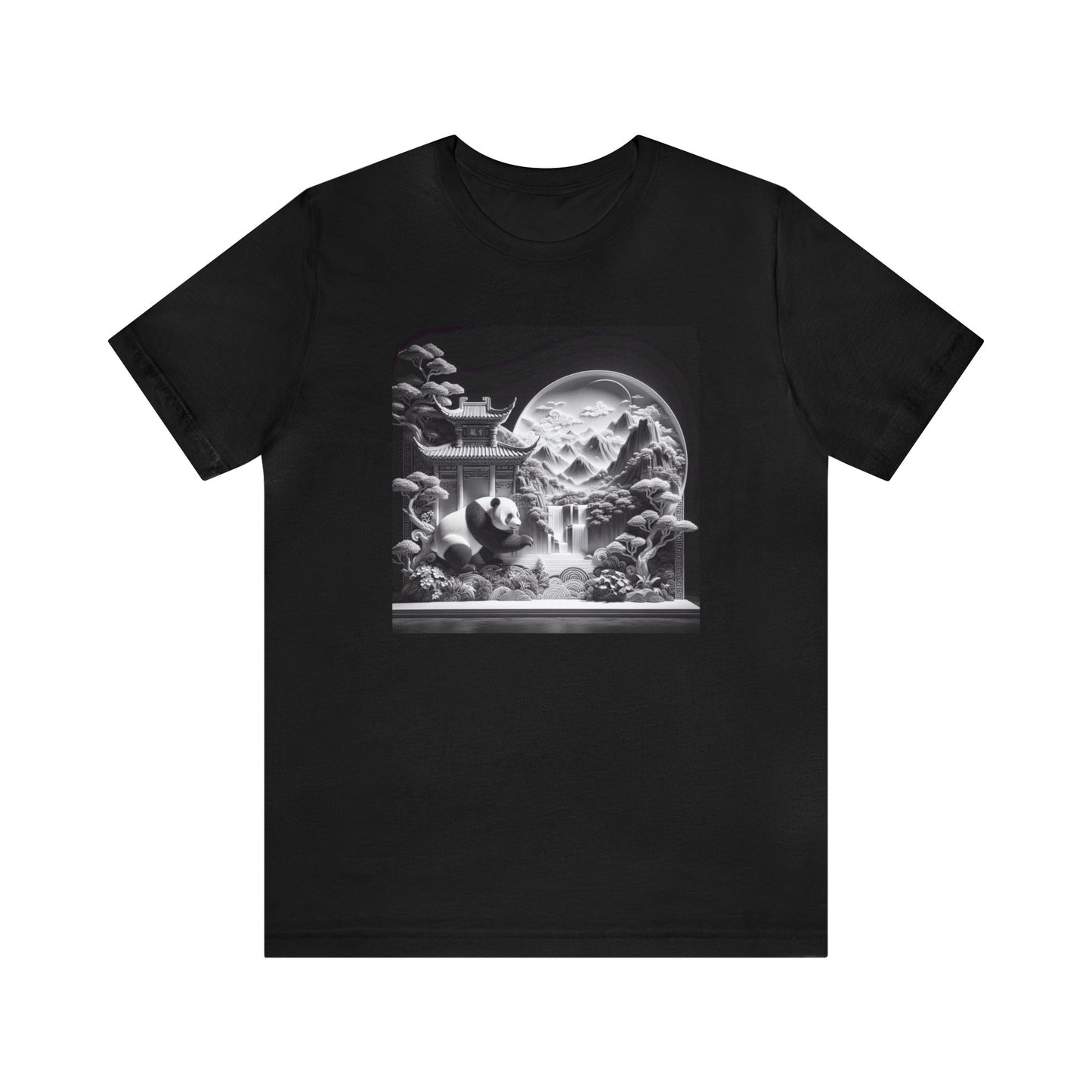 "Panda's Lunar Grace"-  Tshirt
