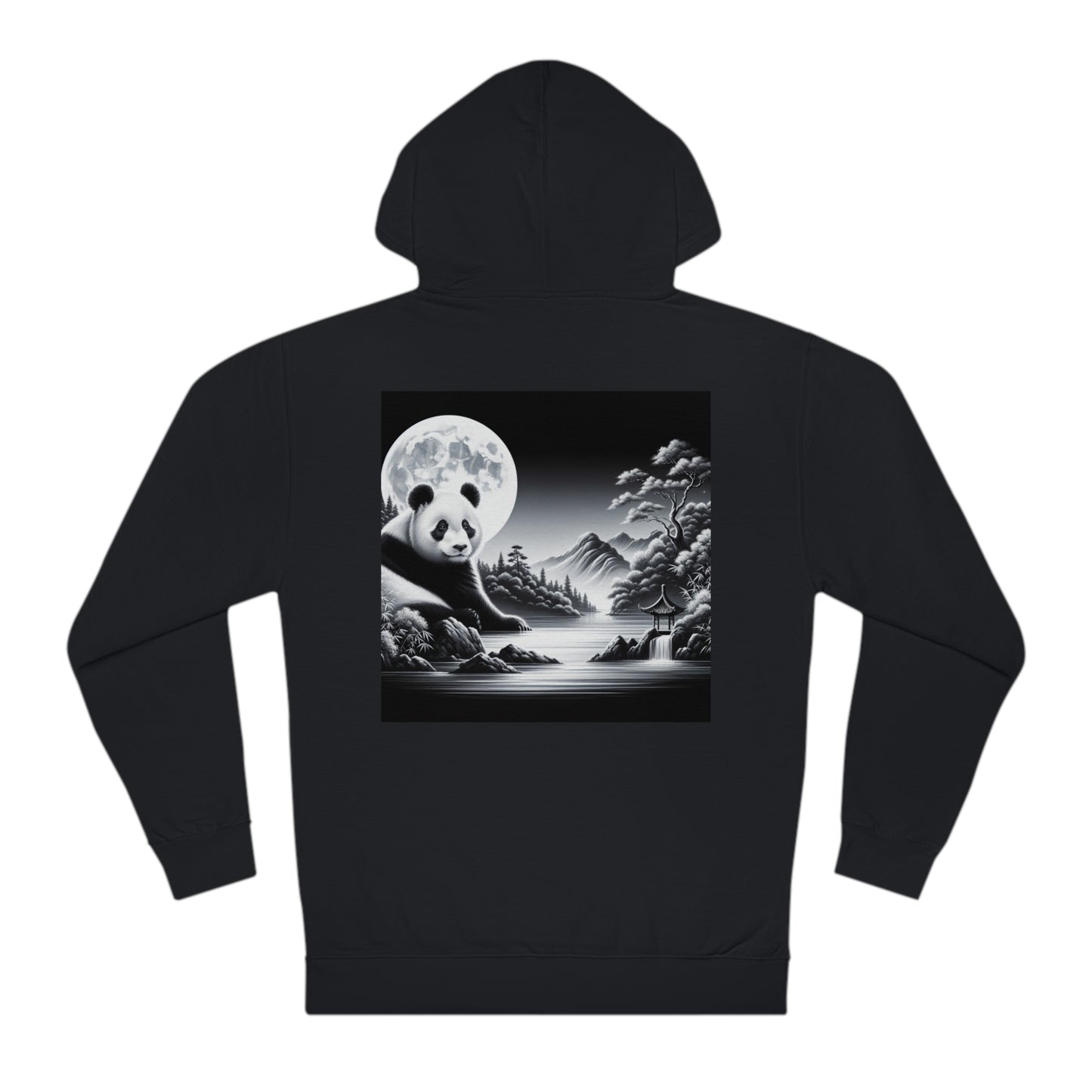 Panda's Moonlit Grace-  Hoodie