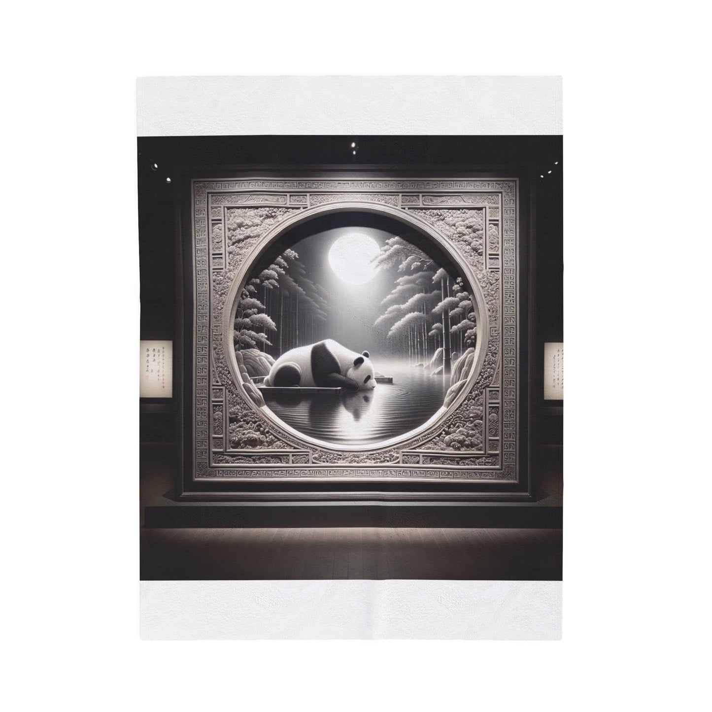 "Panda Moon" -Blanket