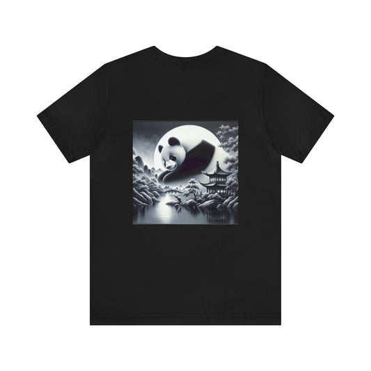 "Serene Moonlit Masterpiece: China's Panda"-  Tshirt