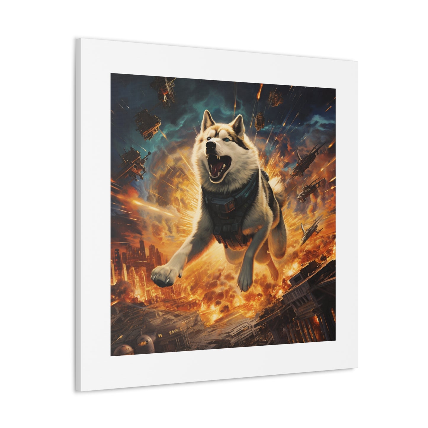 "Heroic War Dog Canvas"