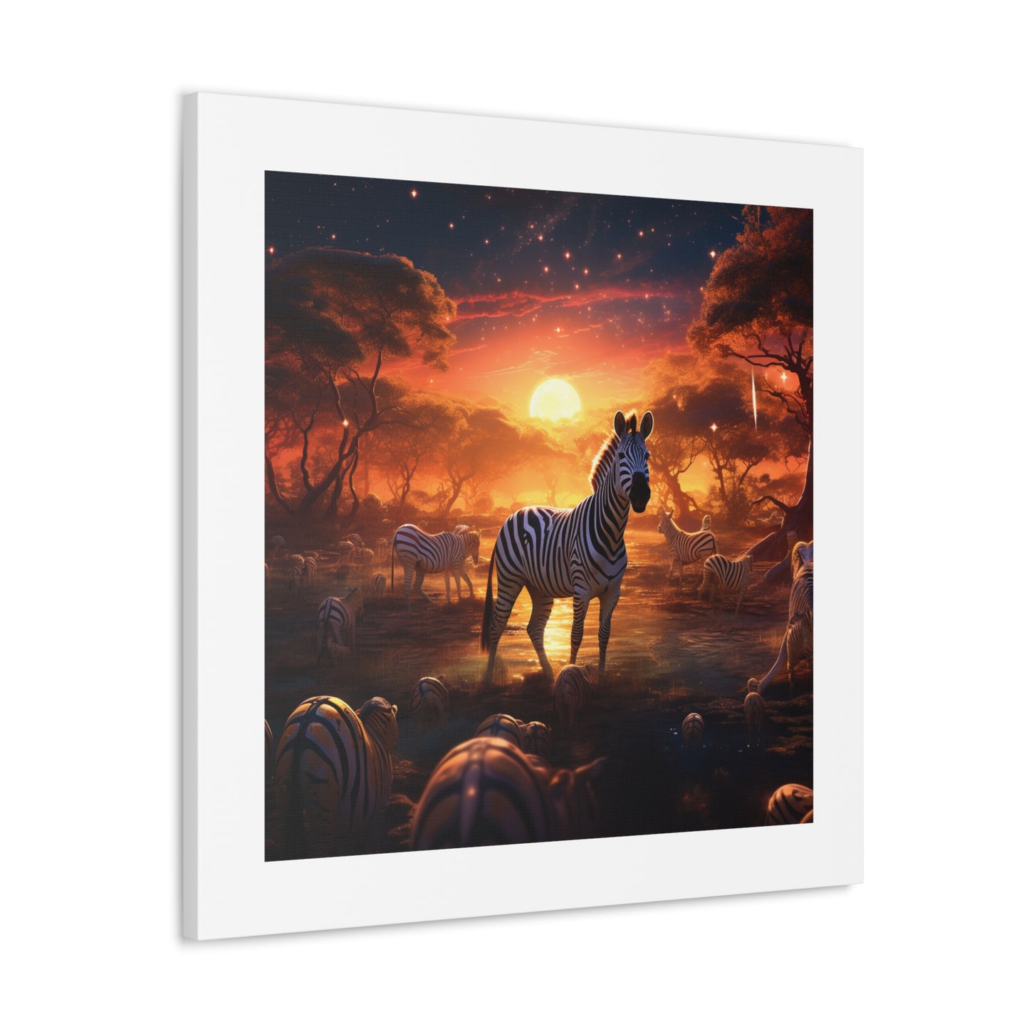 Zebra Kingdom Canvas