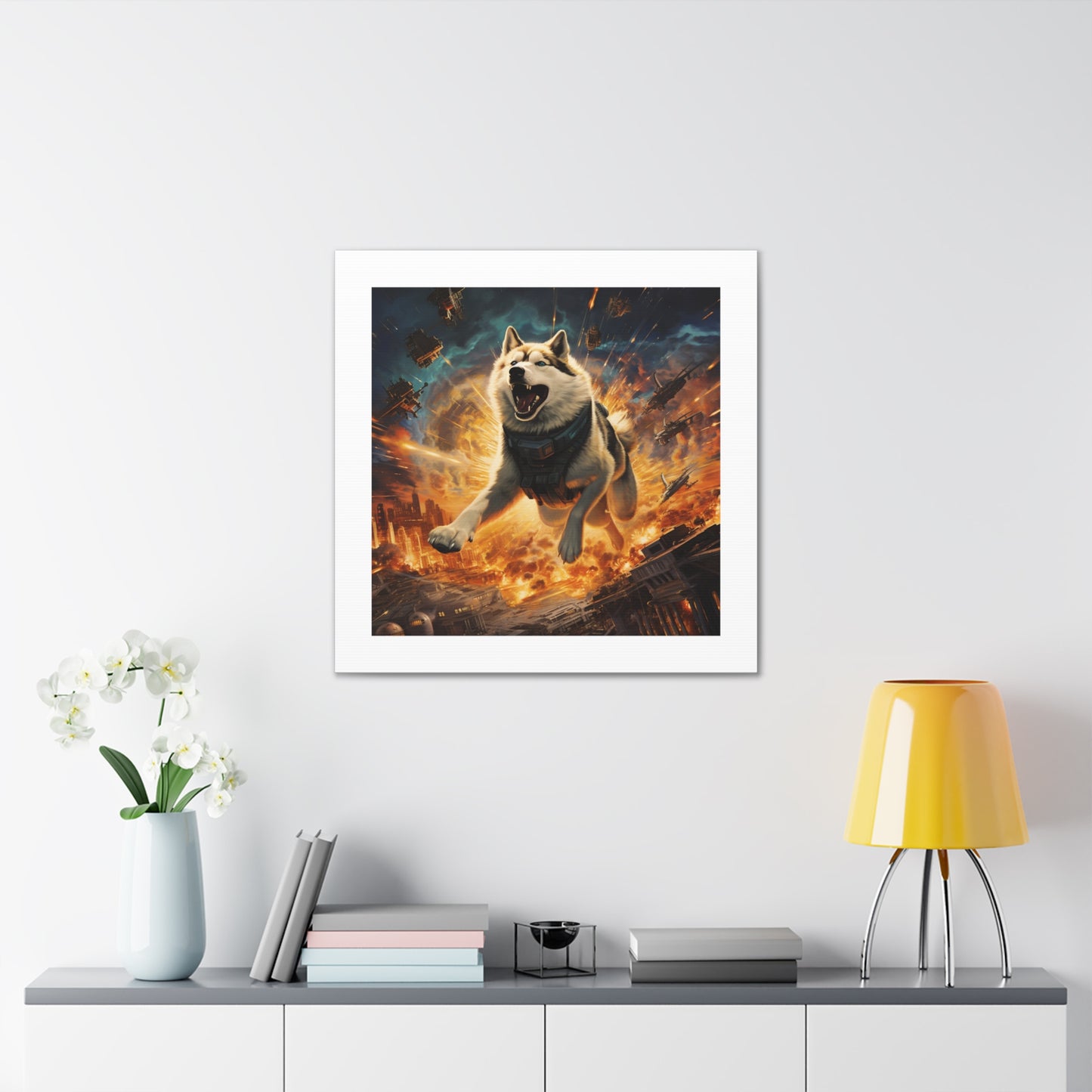 "Heroic War Dog Canvas"