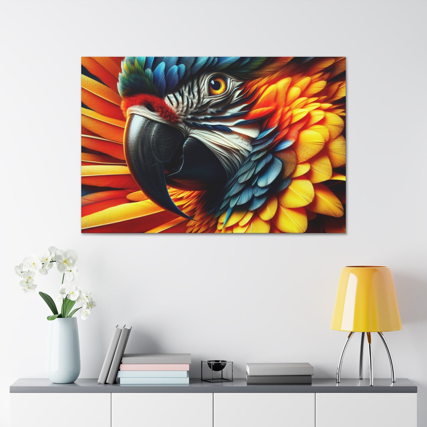 "4K Parrot Elegance Art"