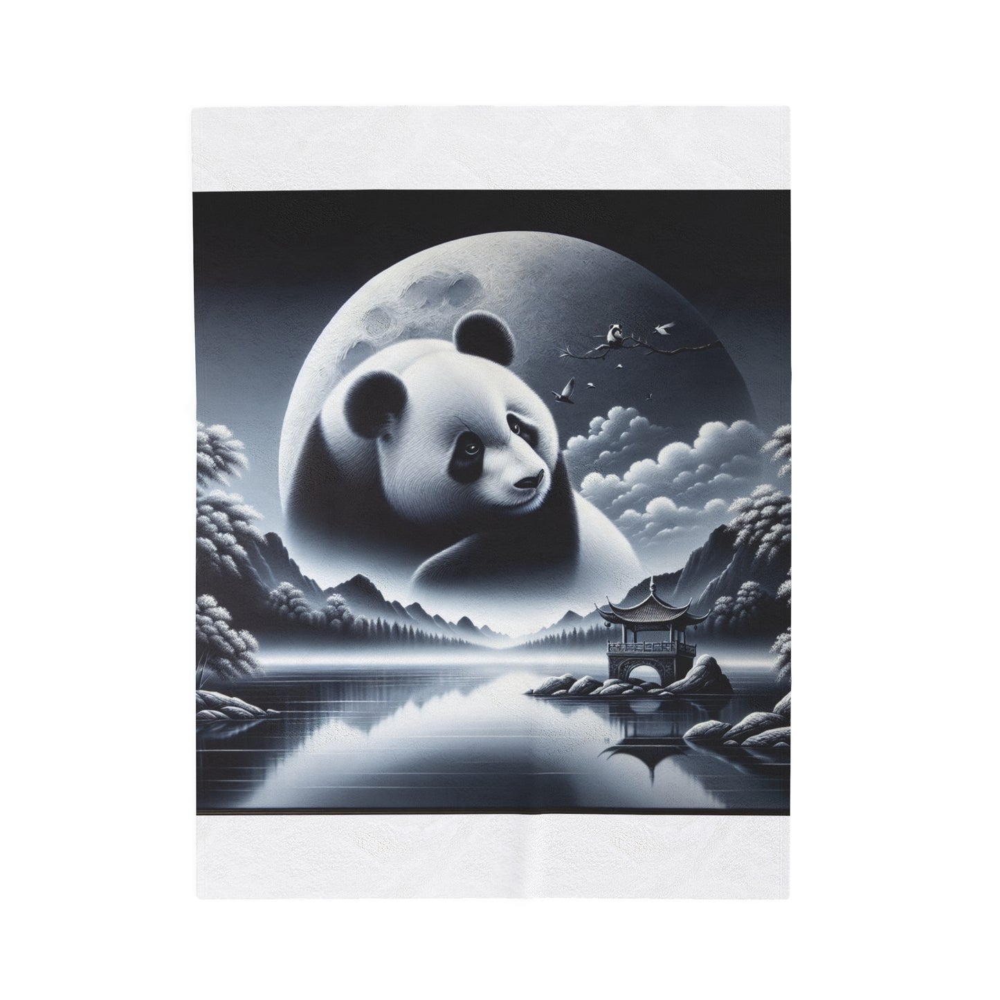 "Panda's Moon" -Blanket