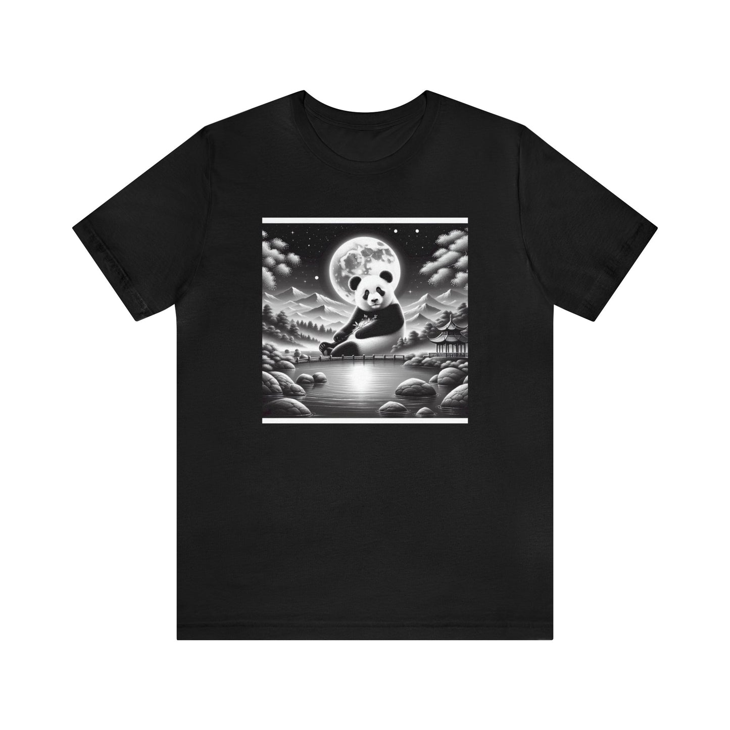 Tranquil Moonlight Panda-  Tshirt