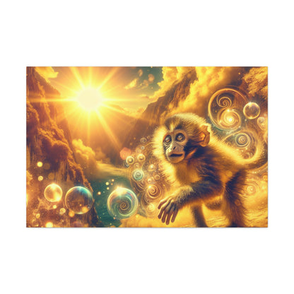 "Sunlit Monkey Mischief"