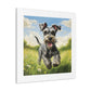 "Joyful Miniature Schnauzer Pasture"