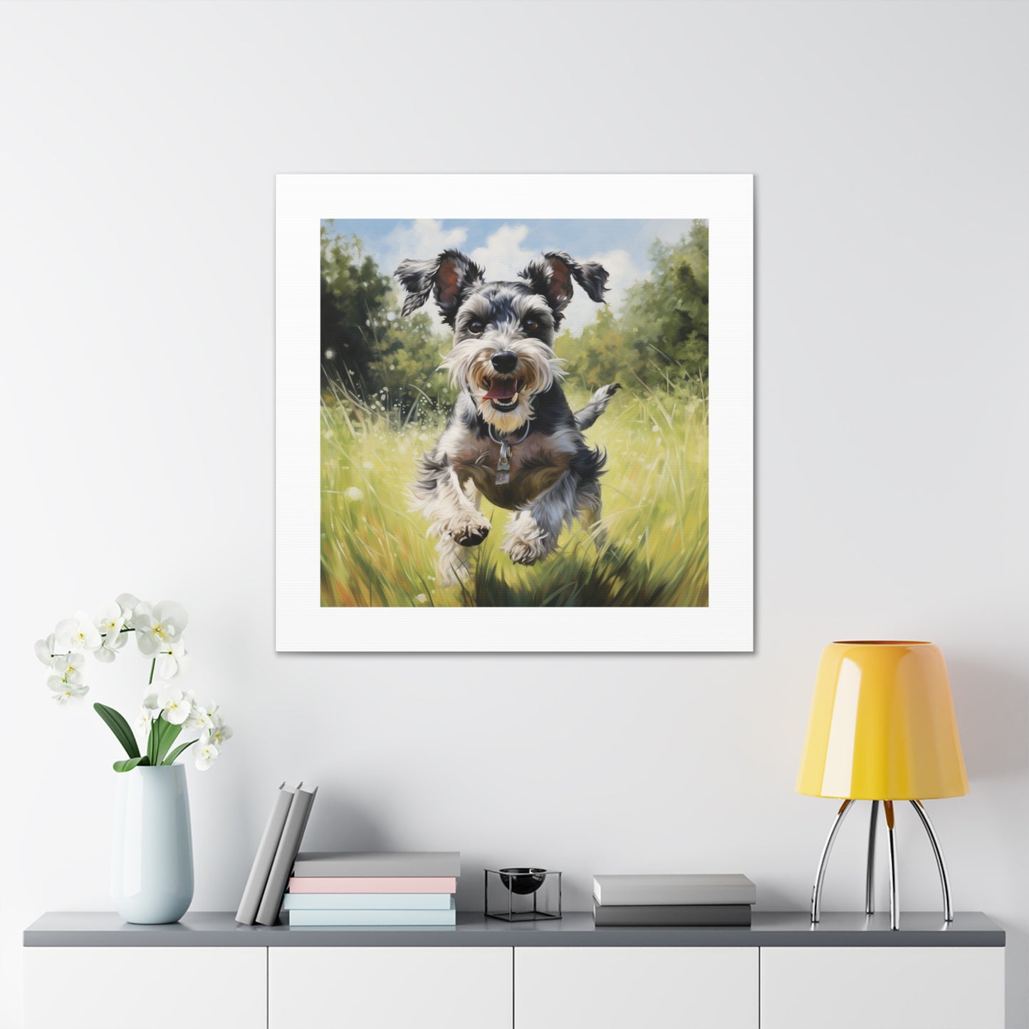 "Mini Schnauzer Vibrance Print"