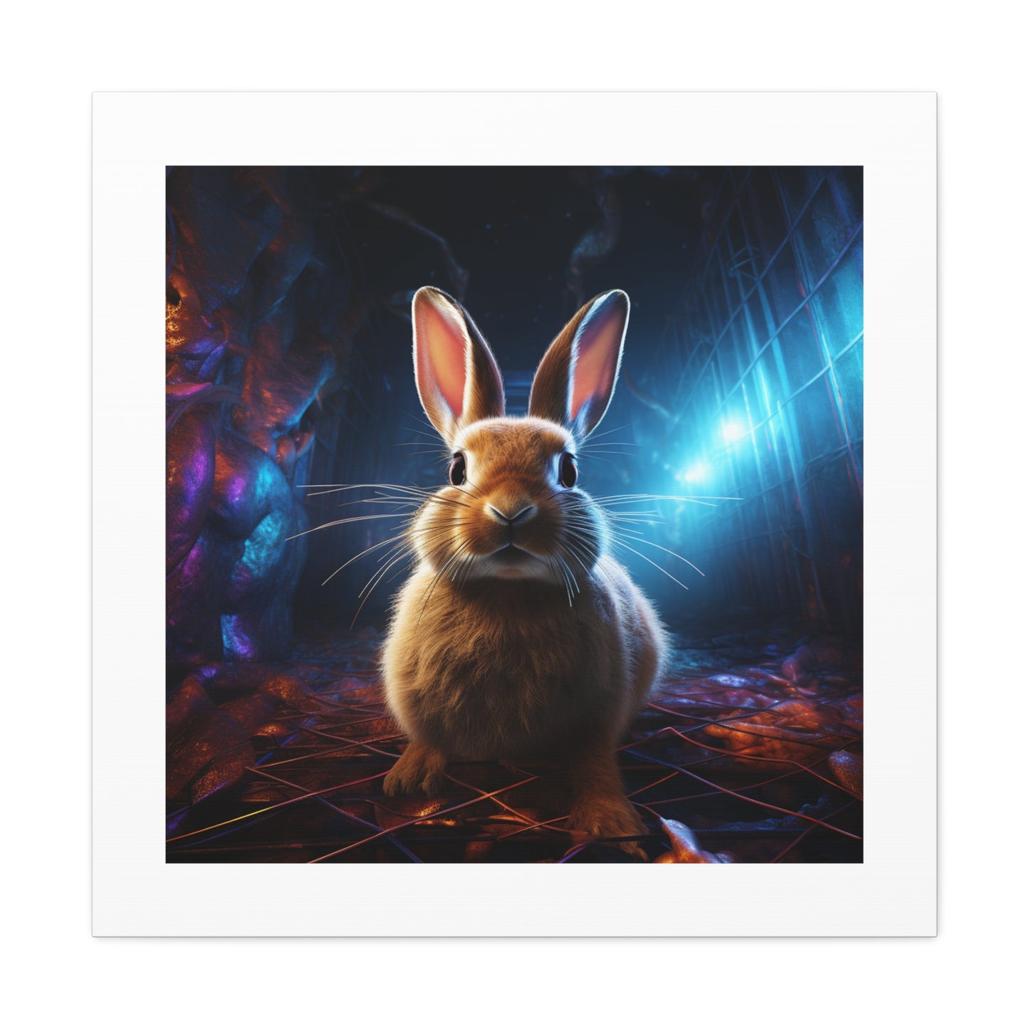 Vibrant Lagomorph Art