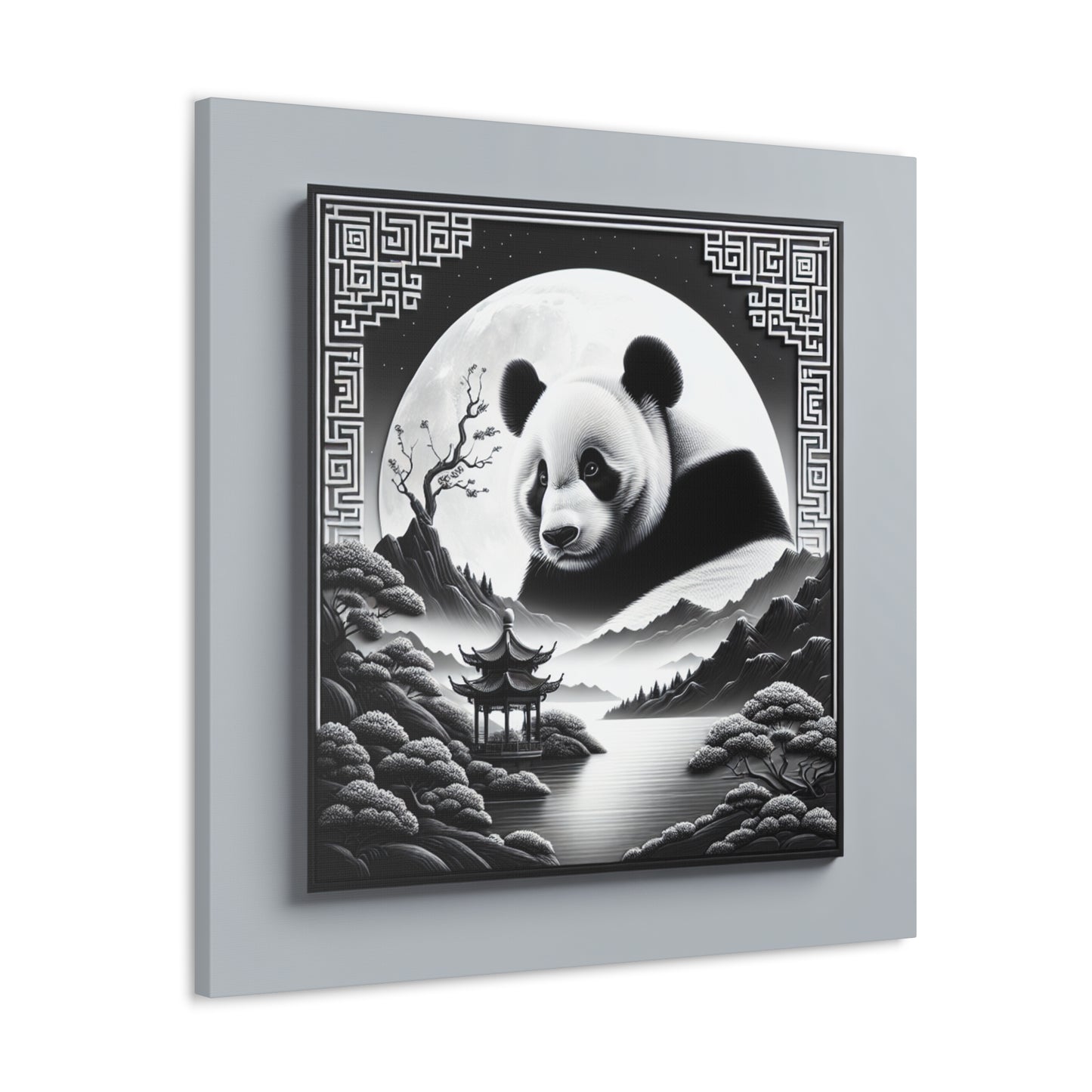 "Panda Moonlight"- Canvas