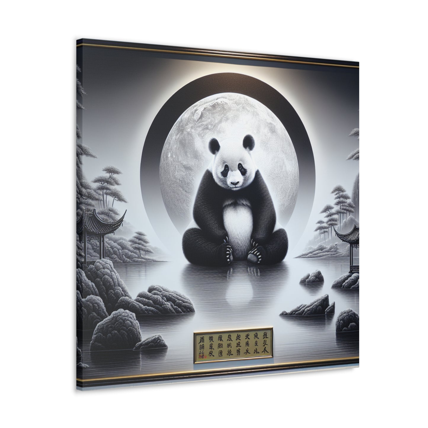 "Panda Moonlight"- Canvas