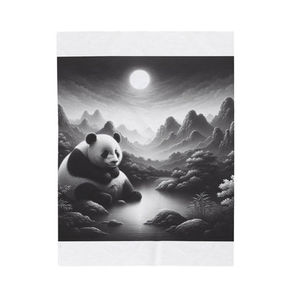 "Majestic Moonlight Panda" -Blanket