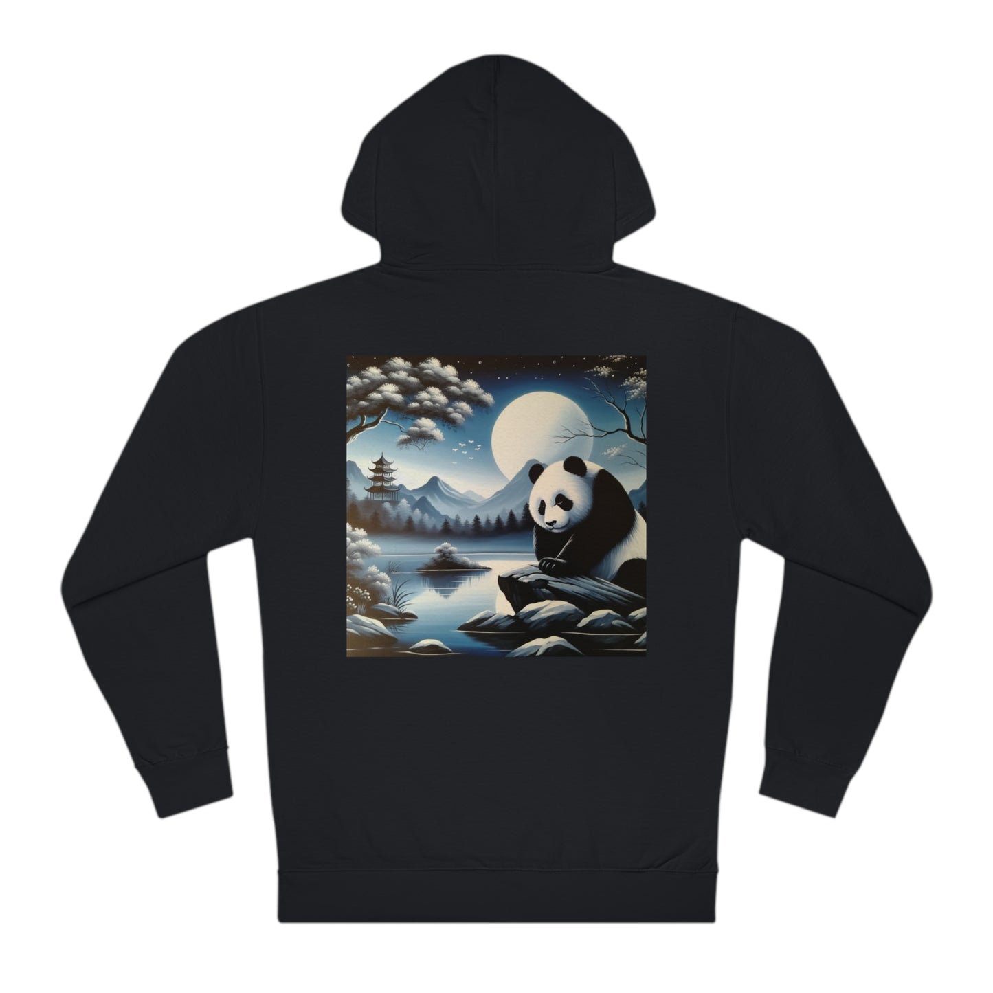 "Moonlit Panda Majesty"-  Hoodie