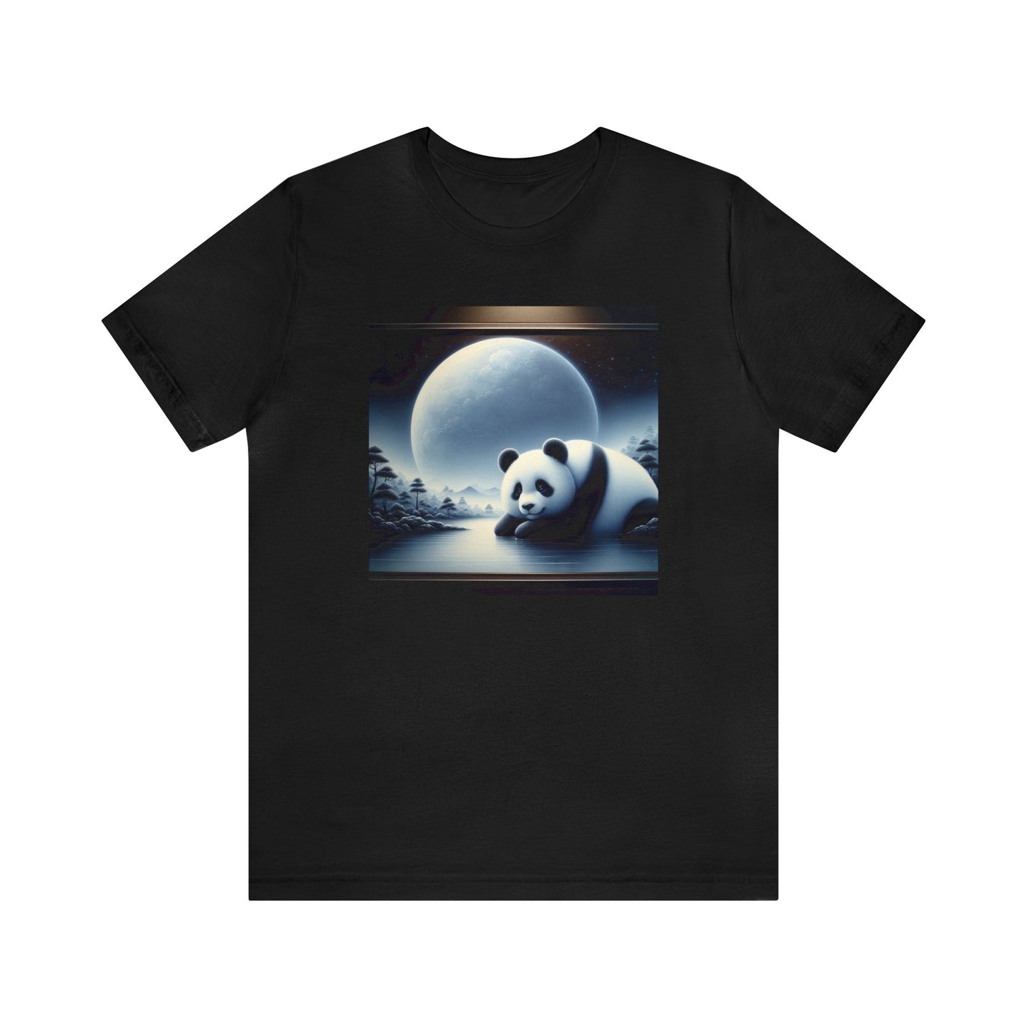 "Majestic Panda: Moonlit Serenity"-  Tshirt