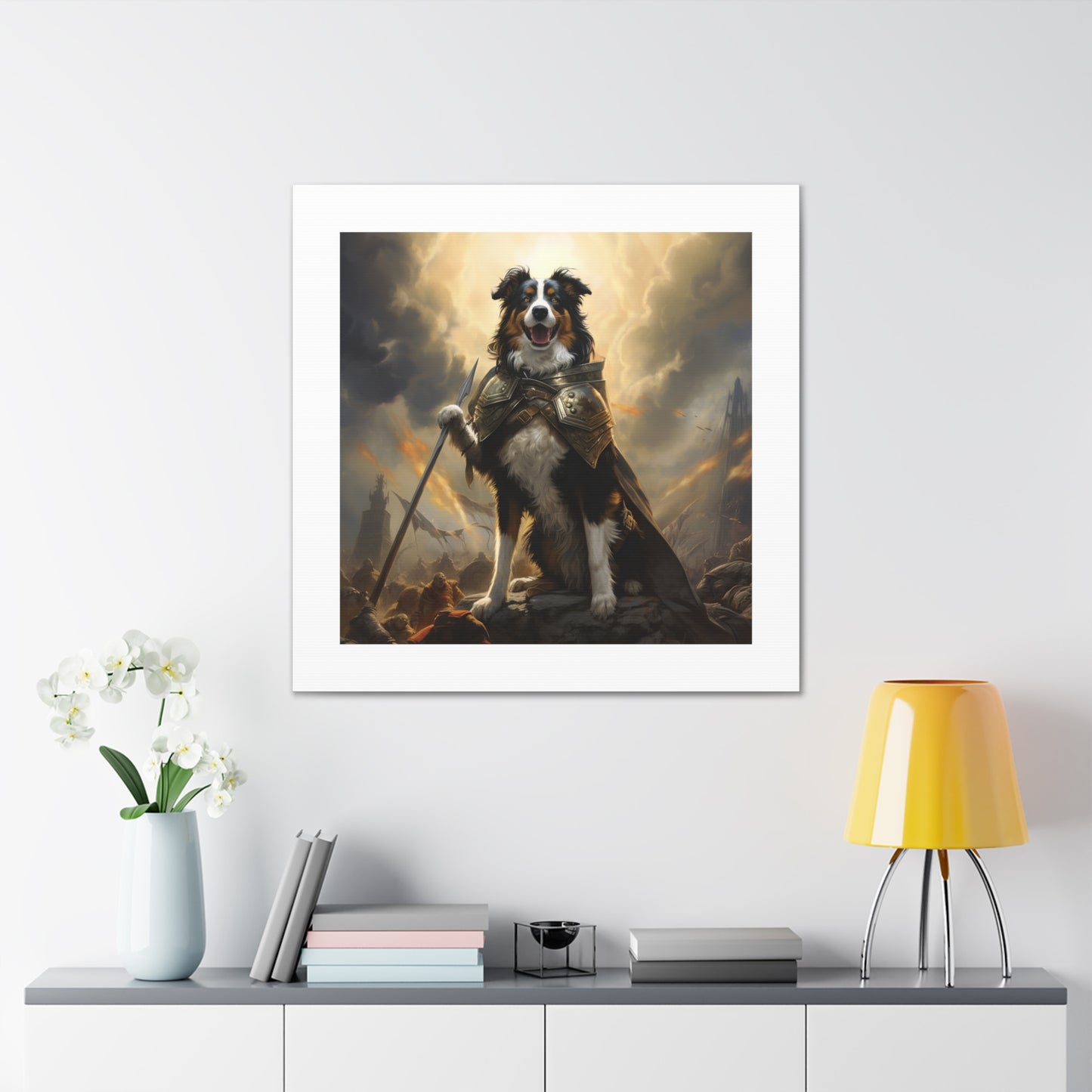 "Heroic War Hound Canvas"
