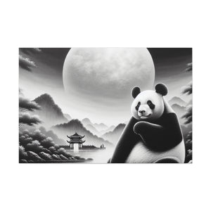 "Panda Moonlight"- Canvas