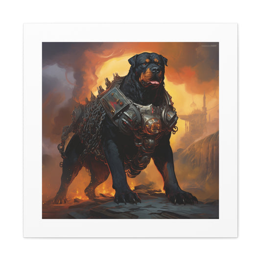 "Brave Canine Battle-Print"