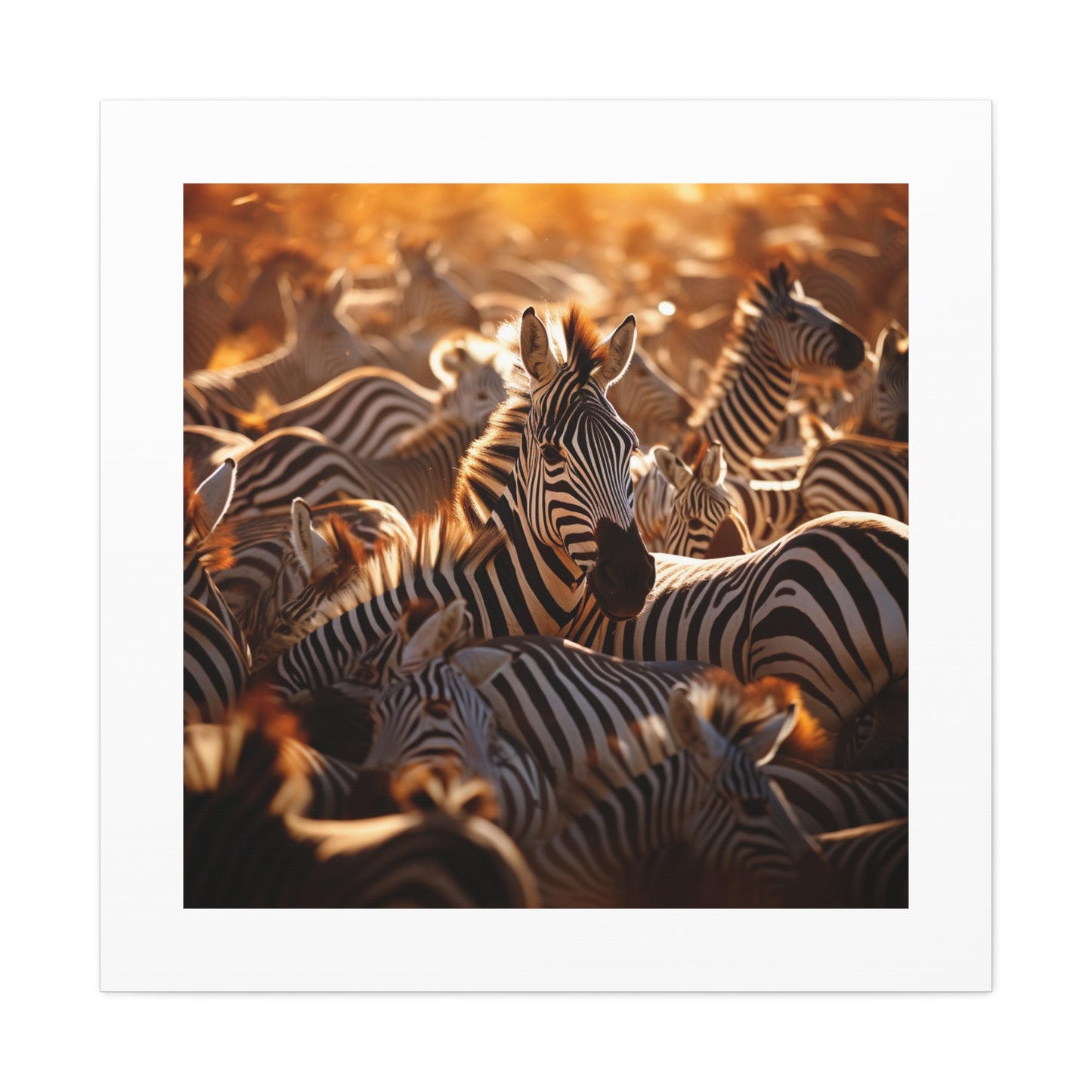 Zebrascape Canvas Print