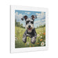 "Joyful Meadow Schnauzer Print"