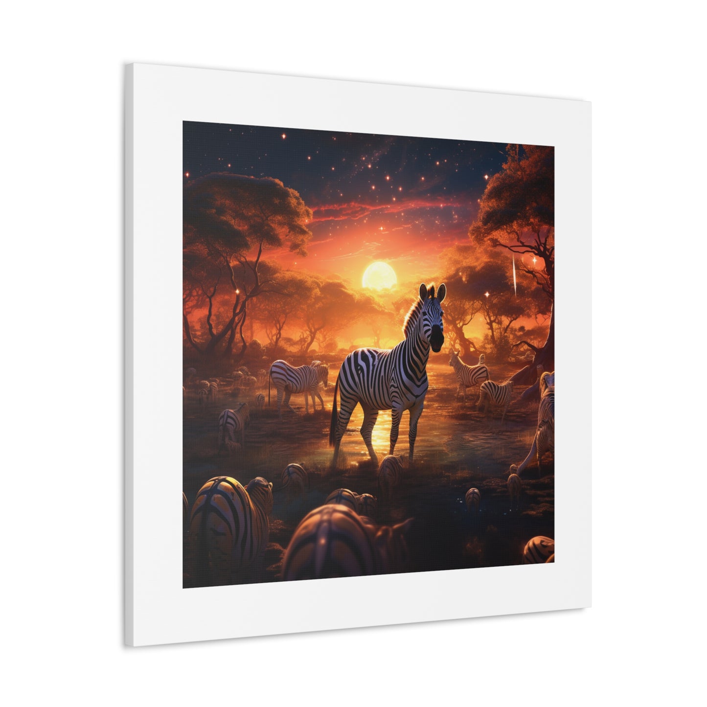 Zebra Kingdom Canvas