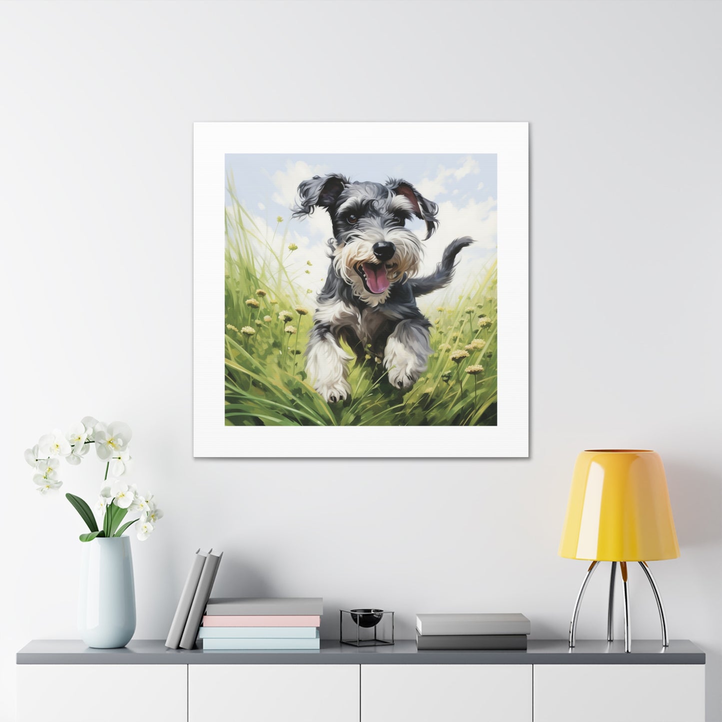 Jolly Schnauzer Pasture Print