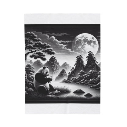 "Panda Moon Serenity" -Blanket