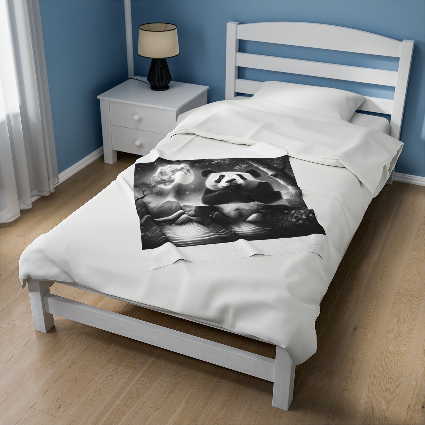 "Panda's Lunar Bliss" -Blanket