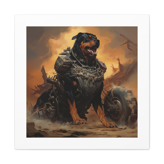 Armored Rottweiler Warfare Print