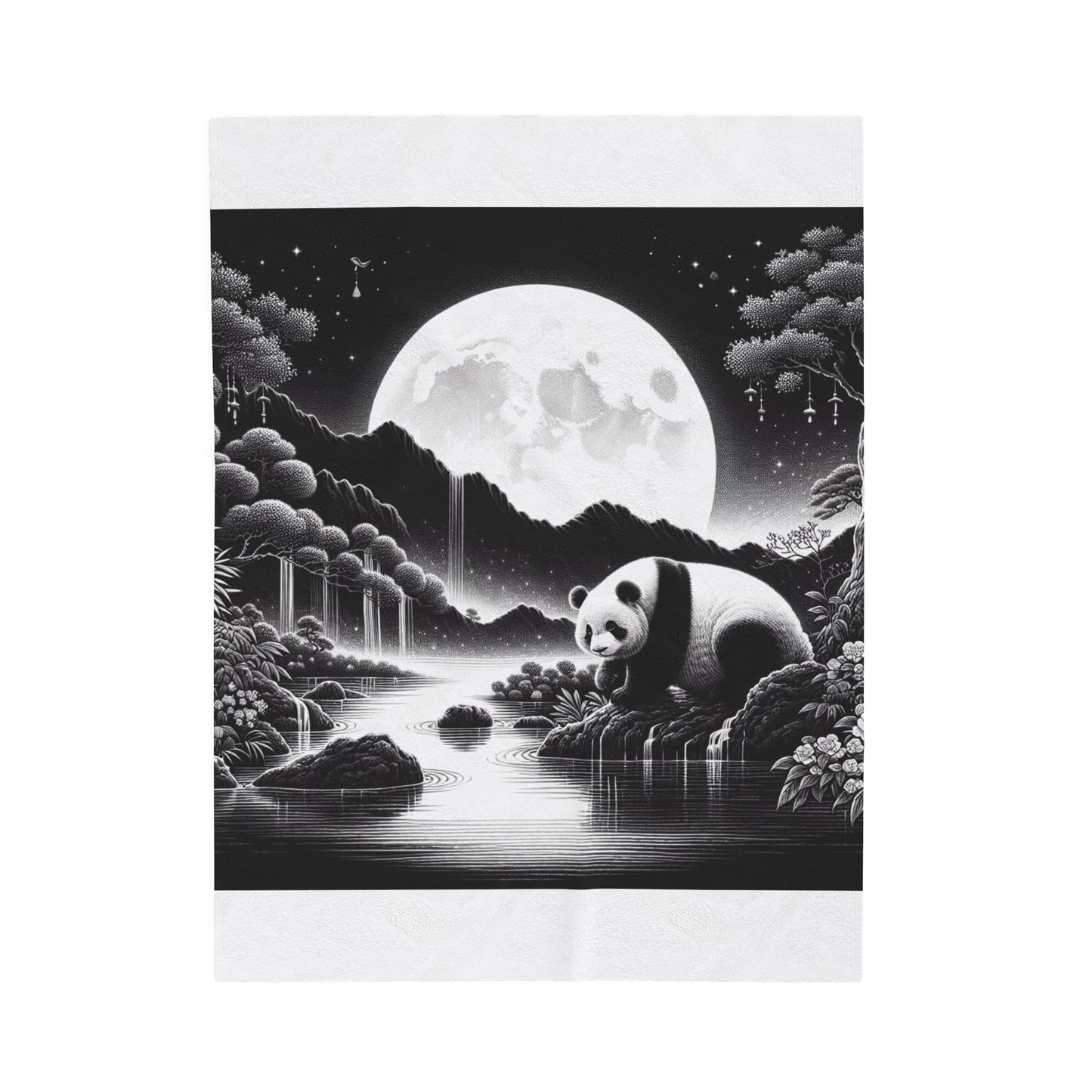 Panda's Moon -Blanket